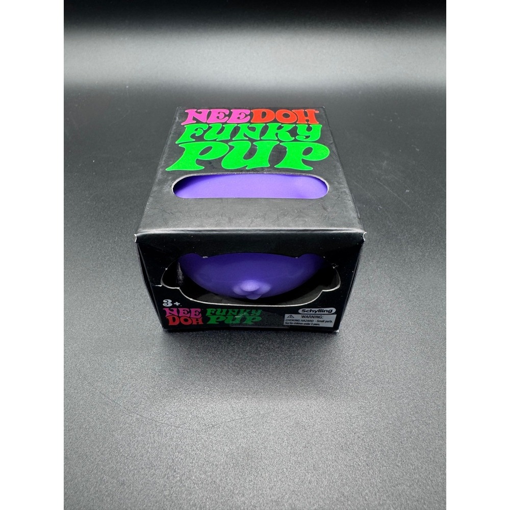 Schylling NeeDoh Funky Pup Purple Squishy Stress Ball Fidget Toy 26024HY New